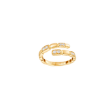 0.27ct Diamond 14K Gold Bypass Ring