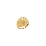 0.96ct Diamond 14K Gold Dome Ring