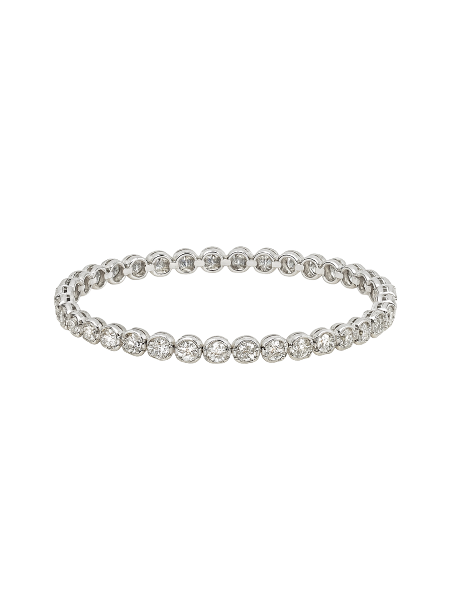 5.00ct Diamond 14K Gold Illusion Tennis Bracelet