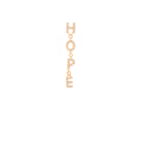 0.20ct Diamond 18K Gold Hope Single Dangle Drop Earrings