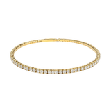 2.06ct Diamond 14K Gold Flexible Tennis Bracelet