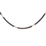 7.29ct Black Diamond 14K Gold Jenny Tennis Necklace