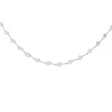 5.0ct Diamond Platinum Graduated Link Tennis Necklace