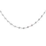 5.0ct Diamond Platinum Graduated Link Tennis Necklace