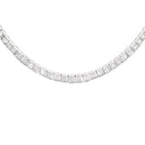 9.90ct Diamond 18K Baguette Tennis Necklace
