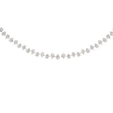 10.51ct Diamond 14K Gold Pear Cut Link Tennis Necklace