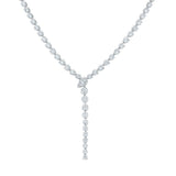 3.46ct Diamond 14K Gold Lariat Necklace
