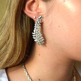 12.65ct Diamond 18K Gold Statement Earrings