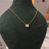 0.63ct Diamond 18K/14K Gold Bead Pendant Necklace