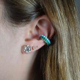 0.56ct Emerald 14K Gold Ear Cuff