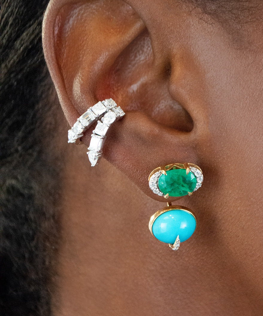1.67ct Diamond 18K Gold Ear Cuff