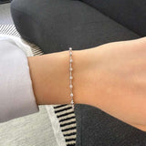 1.25ct Diamond 18K Gold Link Tennis Bracelet