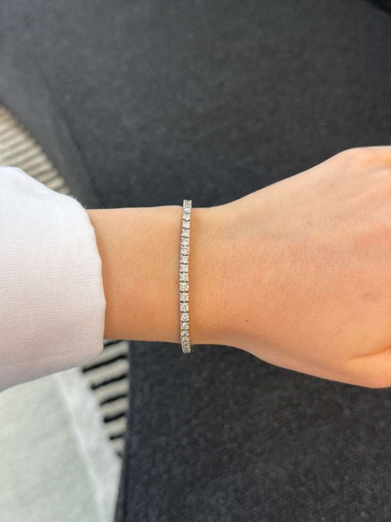 5.50ct Diamond 14K Gold Tennis Bracelet