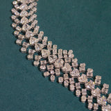 50.22ct Diamond 18K Gold Statement Choker Tennis Necklace