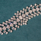 50.22ct Diamond 18K Gold Statement Choker Tennis Necklace