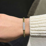 0.52ct Diamond 18K Italian Gold Cuff Bracelet