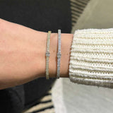 1.30ct Diamond 18K Gold Cuff Bracelet