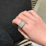 1.85ct Diamond 14K Gold Pave Ring