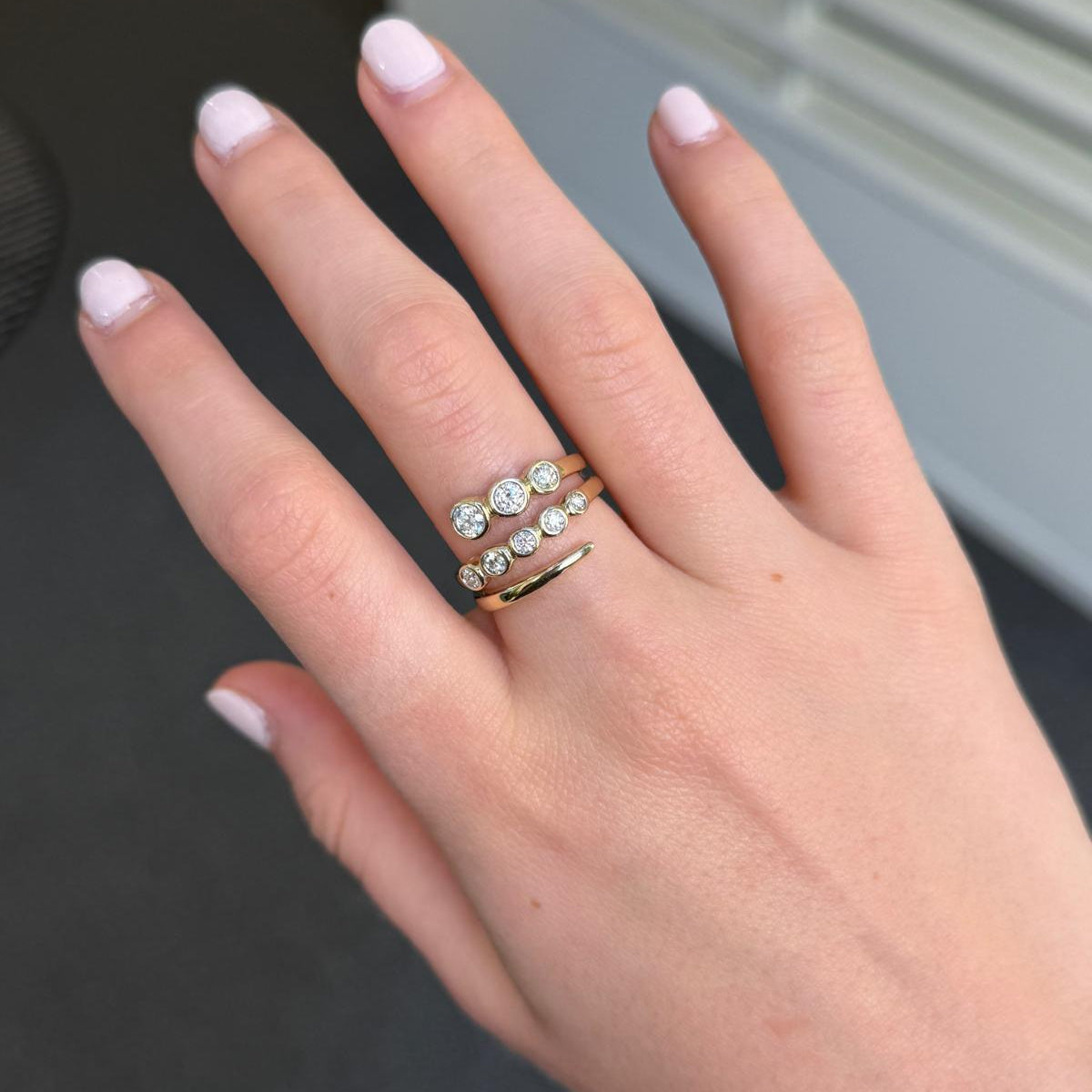 0.50ct Diamond 14K Gold Bypass Ring
