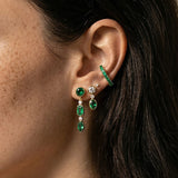 0.28ct Emerald 18K Gold Ear Cuff
