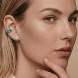 0.54ct Emerald 18K Gold Ear Cuff