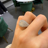 1.66ct Diamond 14K Gold Pave Ring