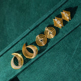 1.06ct Diamond 14K Gold Statement Earrings