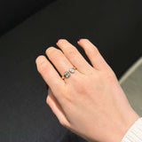 0.53ct Diamond 14K Gold Toi et Moi Ring