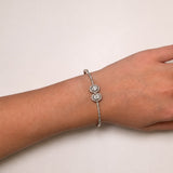 1.40ct Diamond 14K Gold Statement Bangle Bracelet