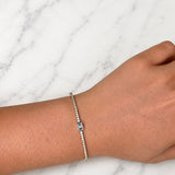 1.01ct Diamond 18K Gold Solitaire Bangle Bracelet