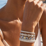 6.75ct Diamond 14K Gold Statement Bracelet