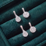 1.41ct Diamond 18K Gold Illusion Pear Pendant