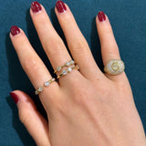 2.51ct Diamond 18K Gold Pave Signet Ring