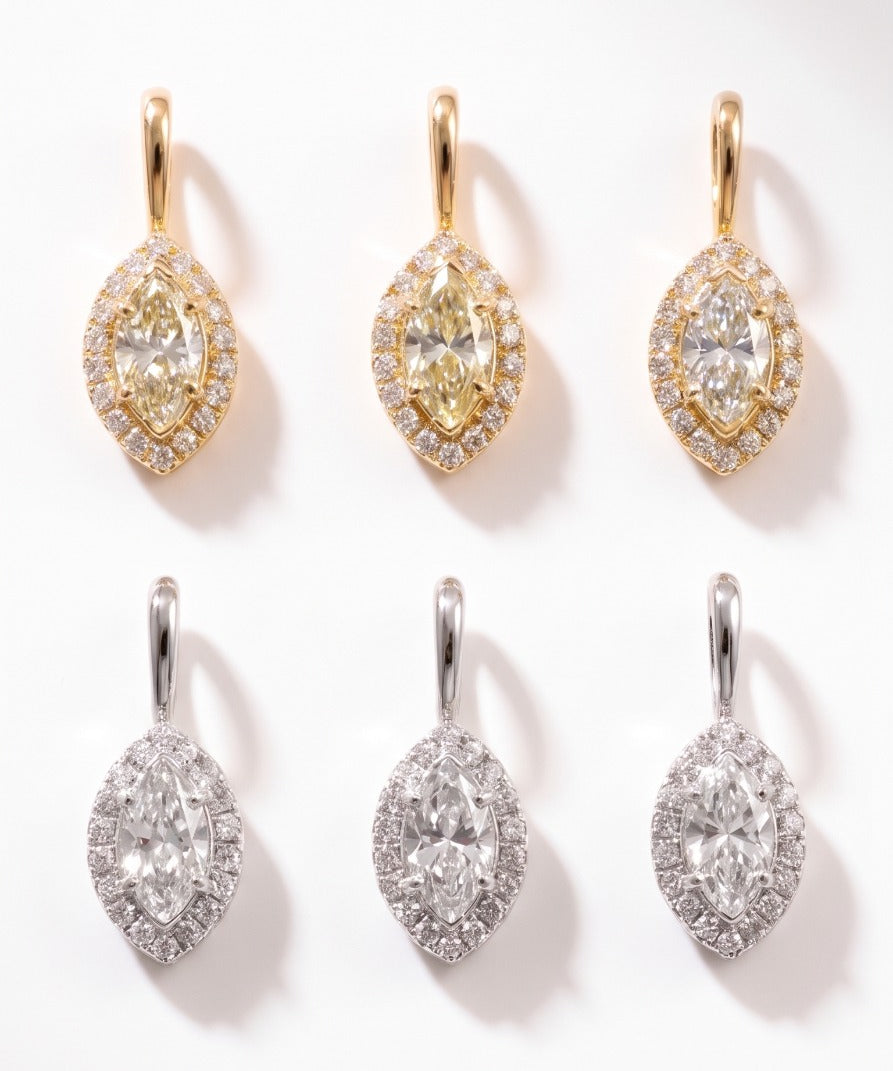 GIA 1.23ct Diamond 18K Gold Pendant