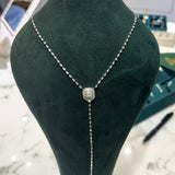 1.50ct Diamond 14K Gold Two In One Lariat Necklace