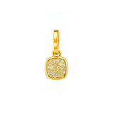 3.00ct Diamond 18K Gold Cushion Bezel Pendant