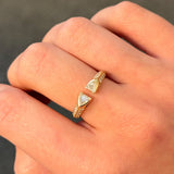 0.60ct Diamond 14K Gold Open Ring