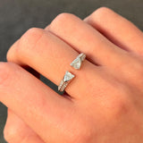 0.66ct Diamond 14K Gold Open Ring
