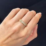 1.82ct Diamond 14K Gold Pear Half Eternity Ring