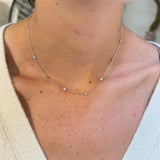 0.35ct Diamond 14K Gold By The Yard Necklace