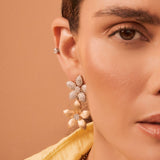 3.39Ct Diamond 14K Gold Earrings