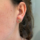 0.54ct Diamond 18K Gold Butterfly Earrings