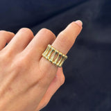 14K Gold Open Cut Ring