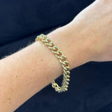 14K Gold Curb Chain Bracelet