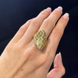 14K Gold Wave Ring