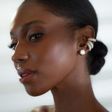 2.10ct Diamond 18K Gold Multi Row Pave Ear Cuff