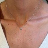 0.22ct Diamond 14K Gold Solitaire Necklace
