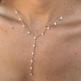 1.67ct Diamond 14K Gold Stationed Lariat Necklace