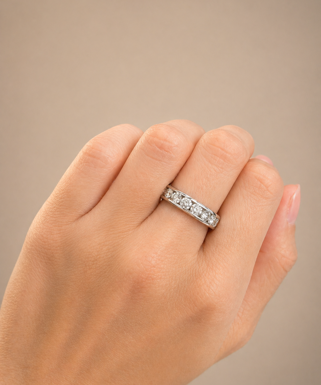 1.50ct Diamond 14K Gold Channel Set Ring