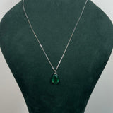 5.22ct Emerald 18K Gold Pear Cut Necklace